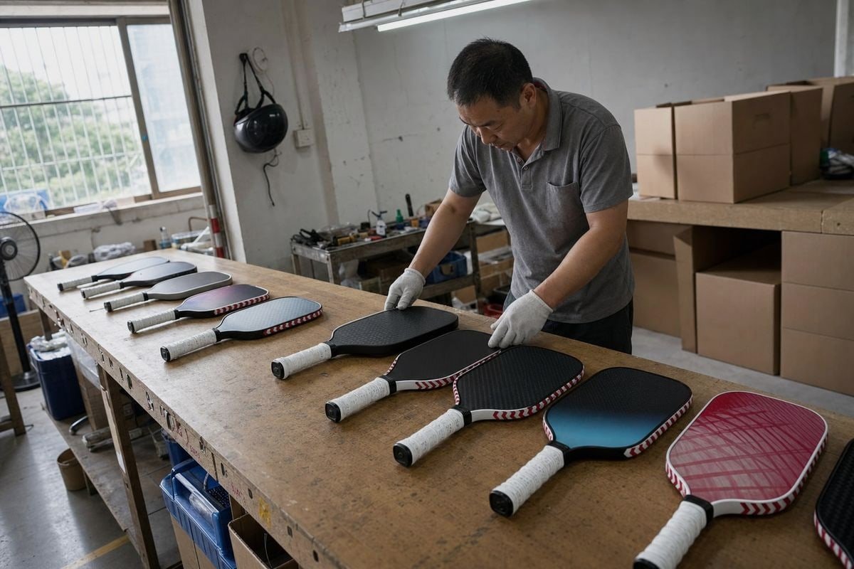 Custom appearance options for pickleball paddles manufactured in China (ID#1)